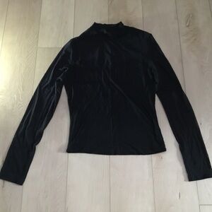 Chic Black Long Sleeve Women's Top